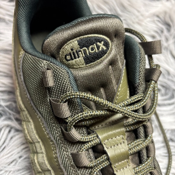 Nike Air Max 95 SE Olive Canvas Running Sneakers Men\'s‎ Size 8 US AJ2018-300 main image 5